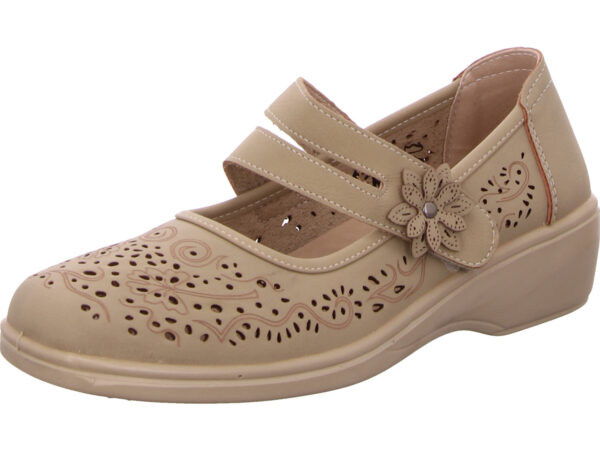 Sportliche Slipper beige 42